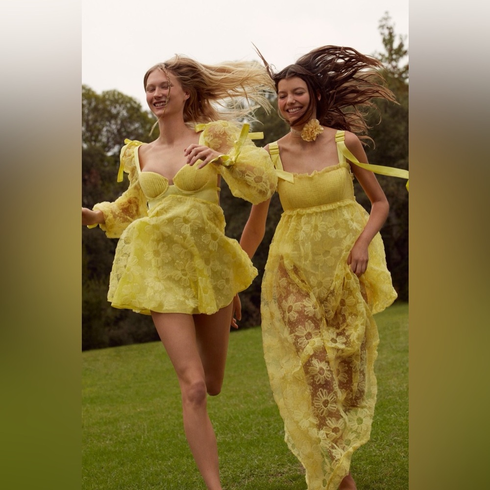 For Love And Lemons Emma Maxi Dress Size Small NWT